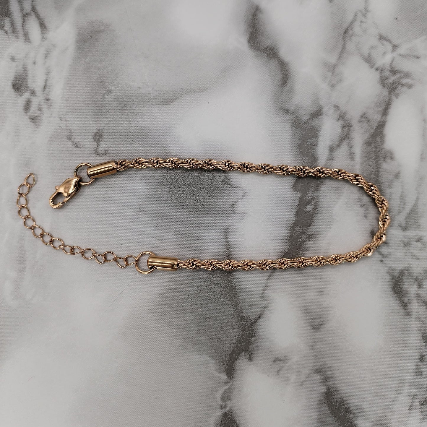 Pulsera Tejido lazo Oro rosa Dama