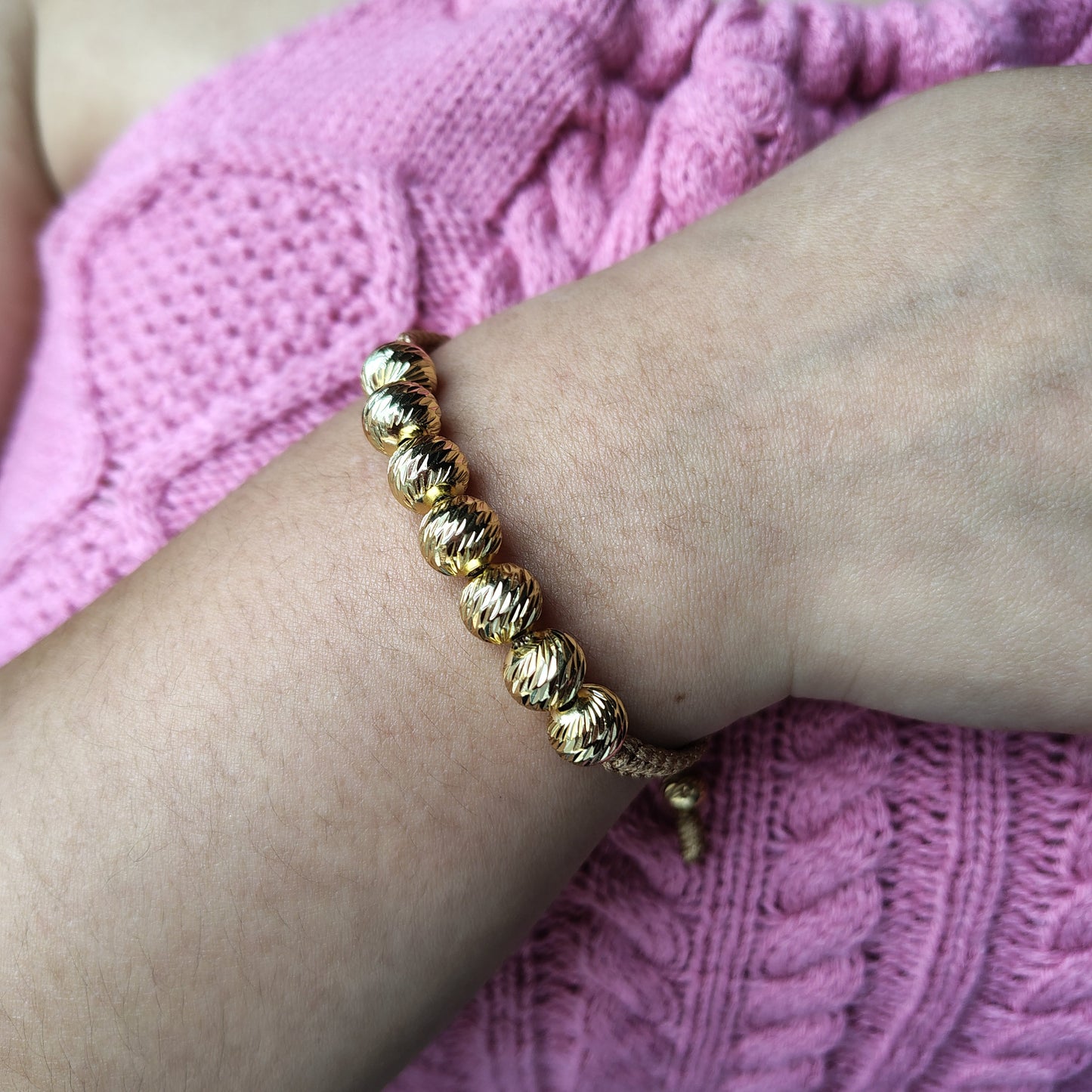 Pulsera imperio dorado 8MM Dama