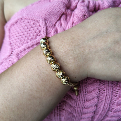 Pulsera imperio dorado 8MM Dama