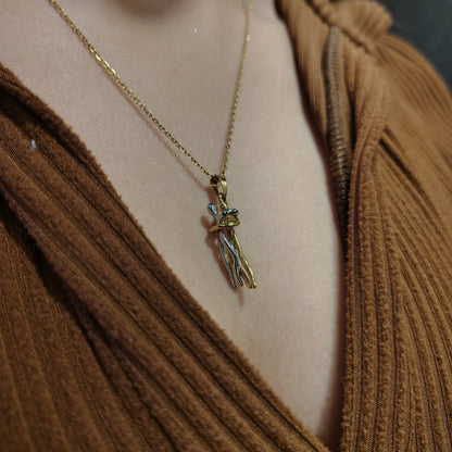 Cadena + Dije pareja Dama